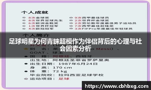 足球明星为何青睐超模作为伴侣背后的心理与社会因素分析
